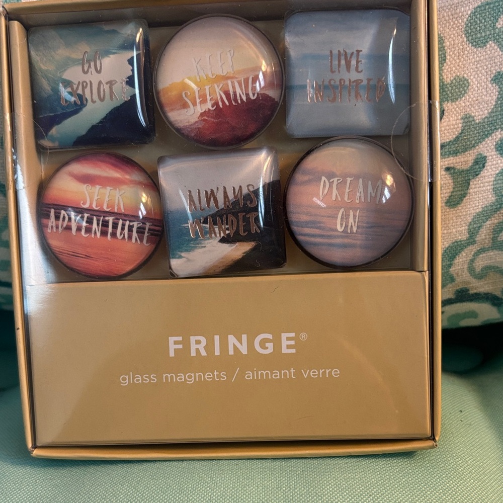 Fringe Studio Glass Magnets Set - Multicolor